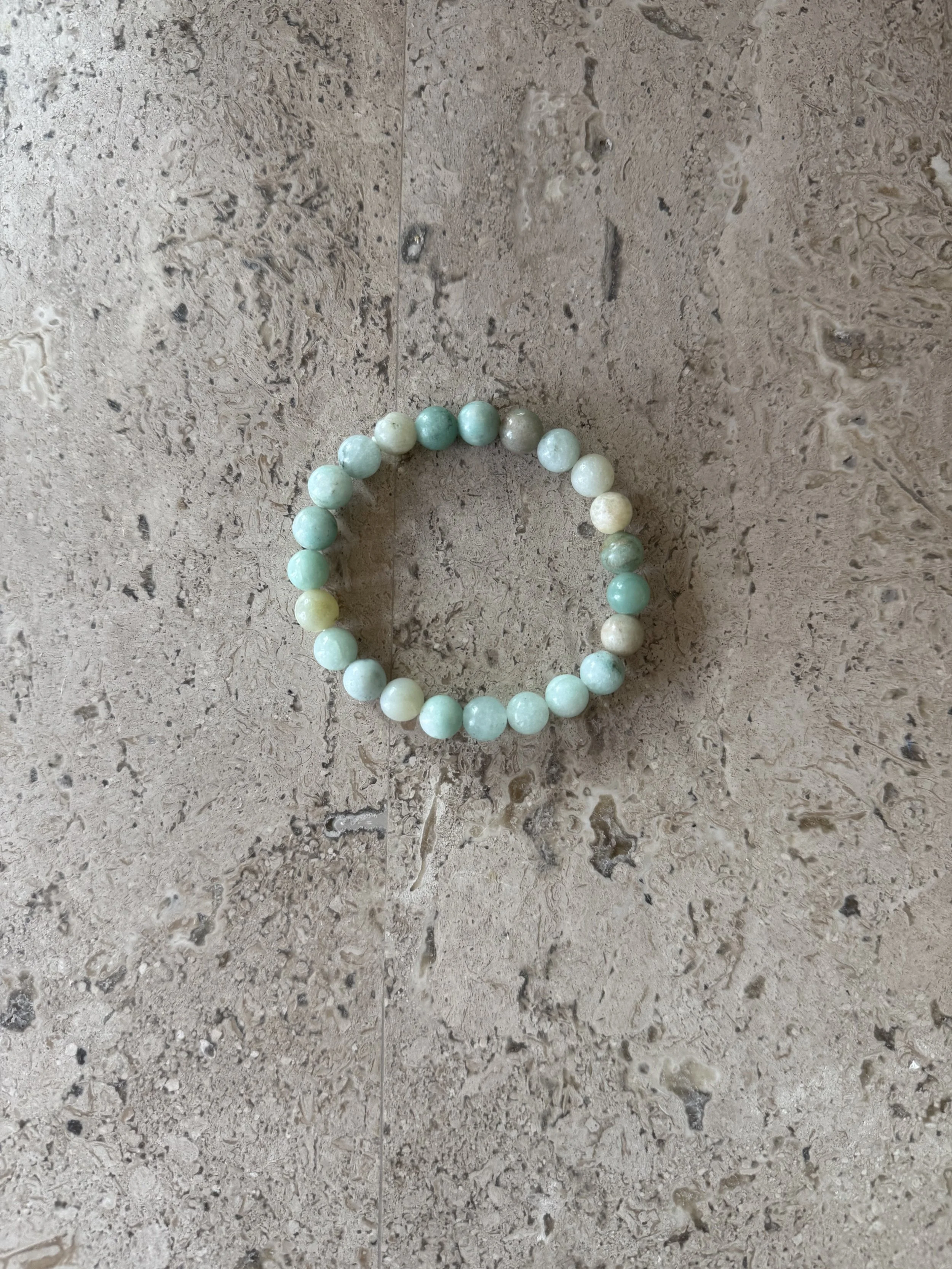 Amazonite Beaded Stone Bracelet