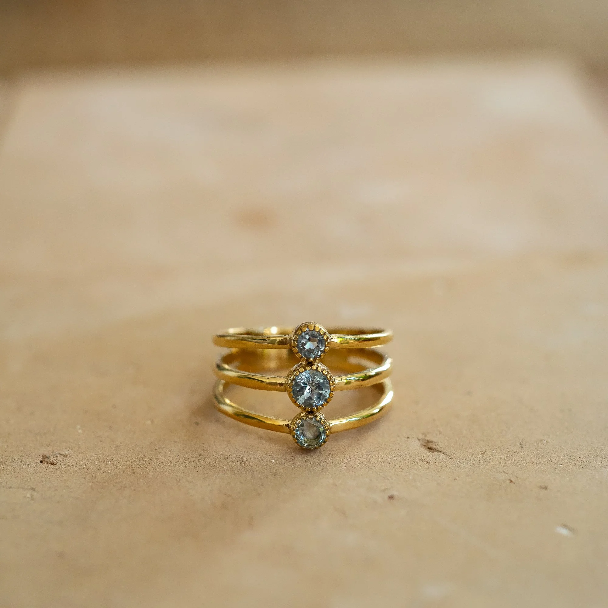Topaz Ring in Sterling Silver or Brass
