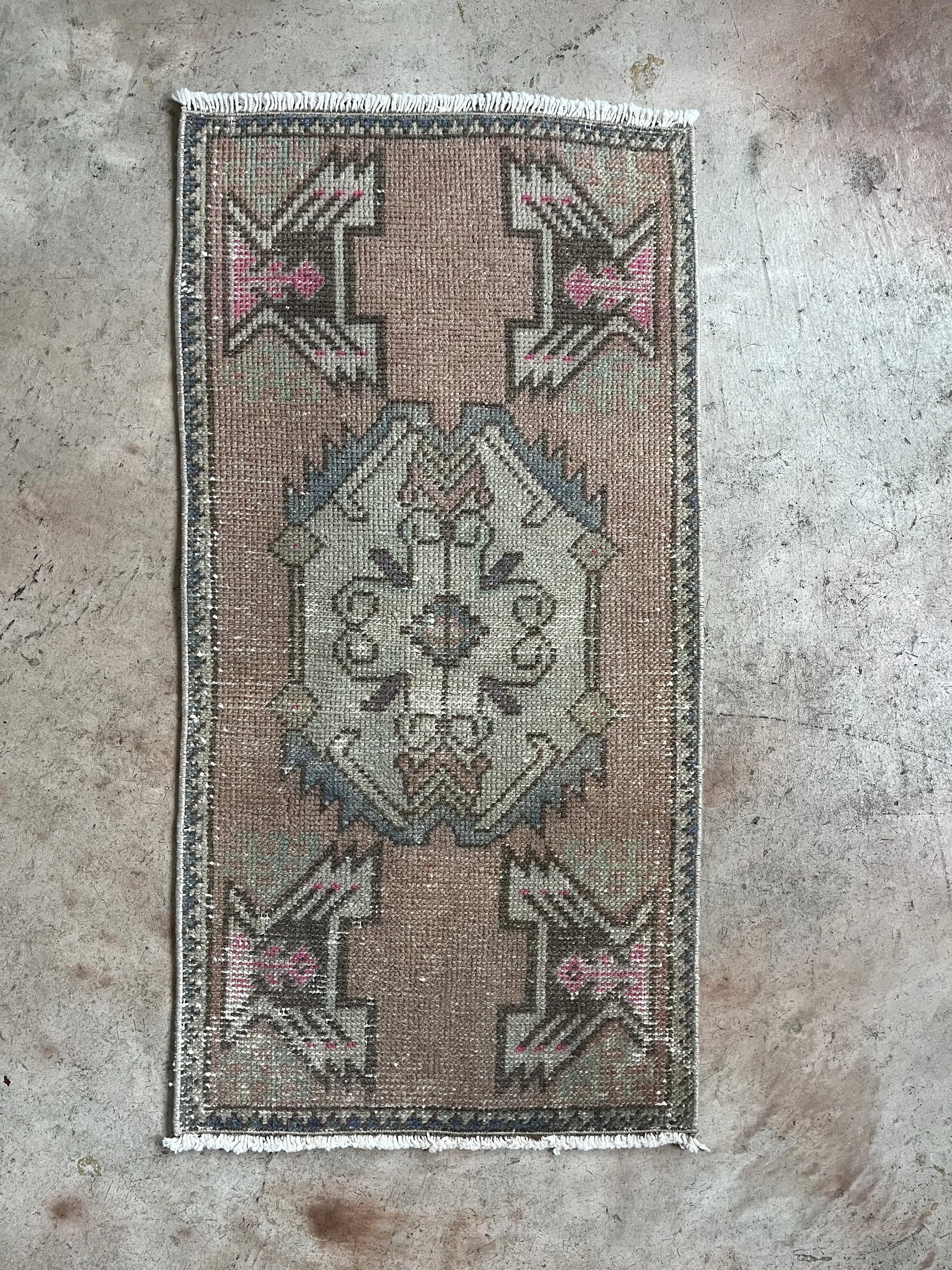 Vintage Wool Turkish Rug
