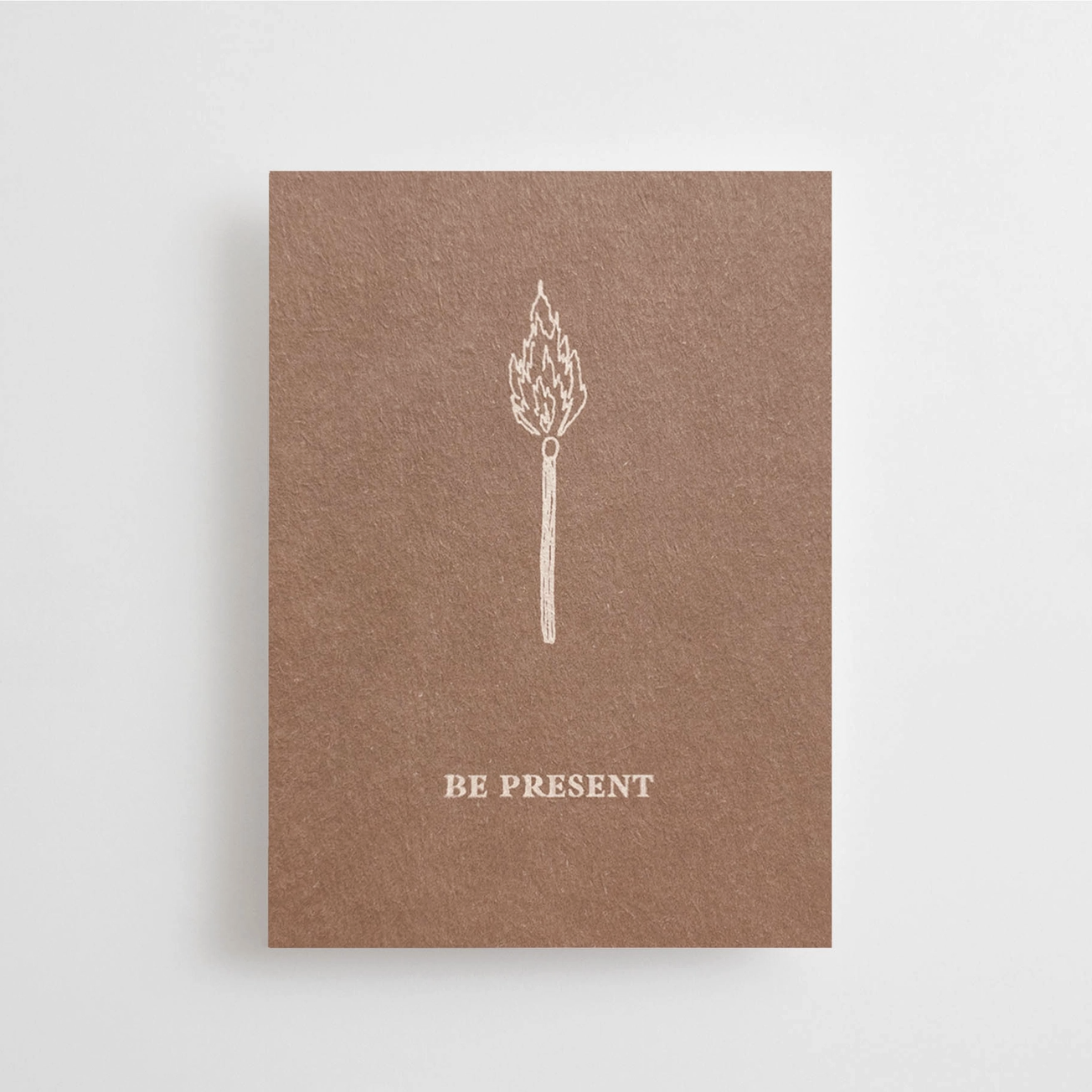 Be Present - Mini Postcard