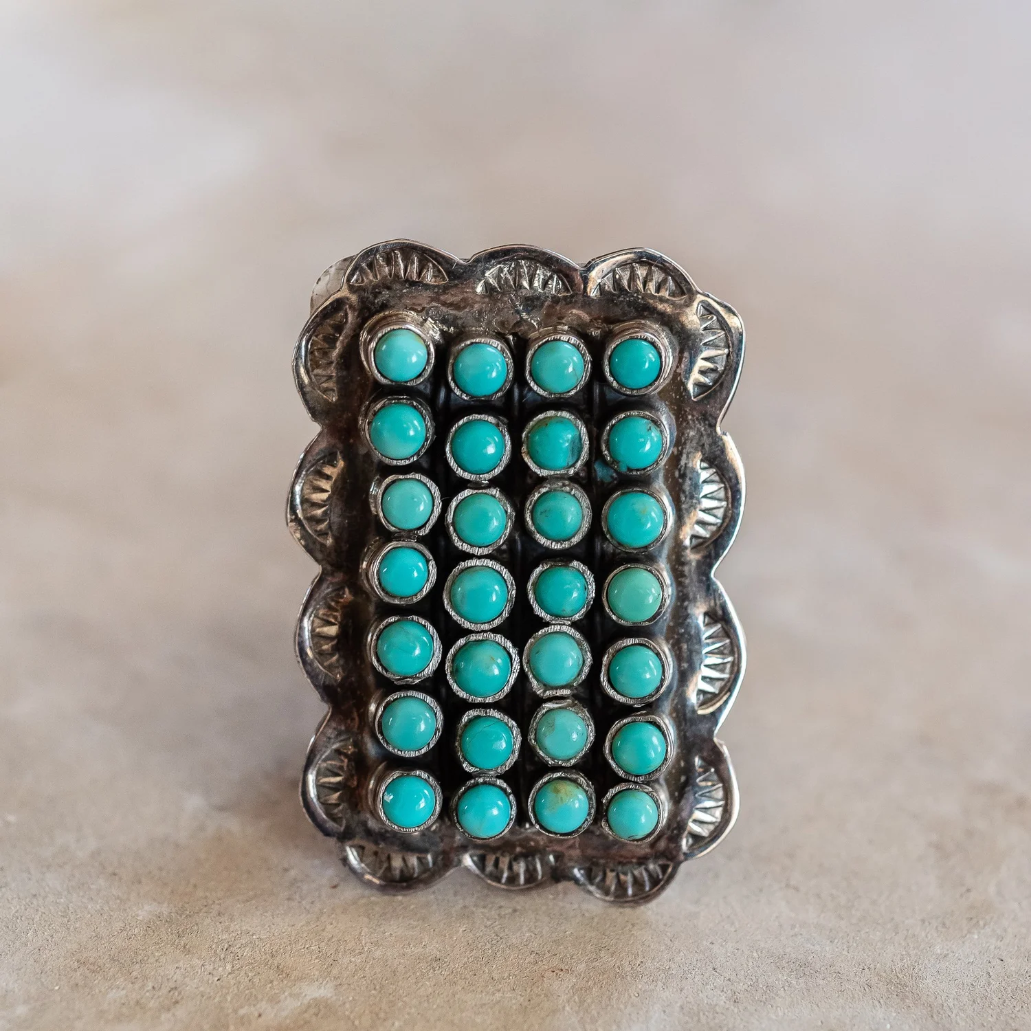 Cabochon Ovale Navajo En Argent Sterling 925 – Fait Main – R&M Calladitto