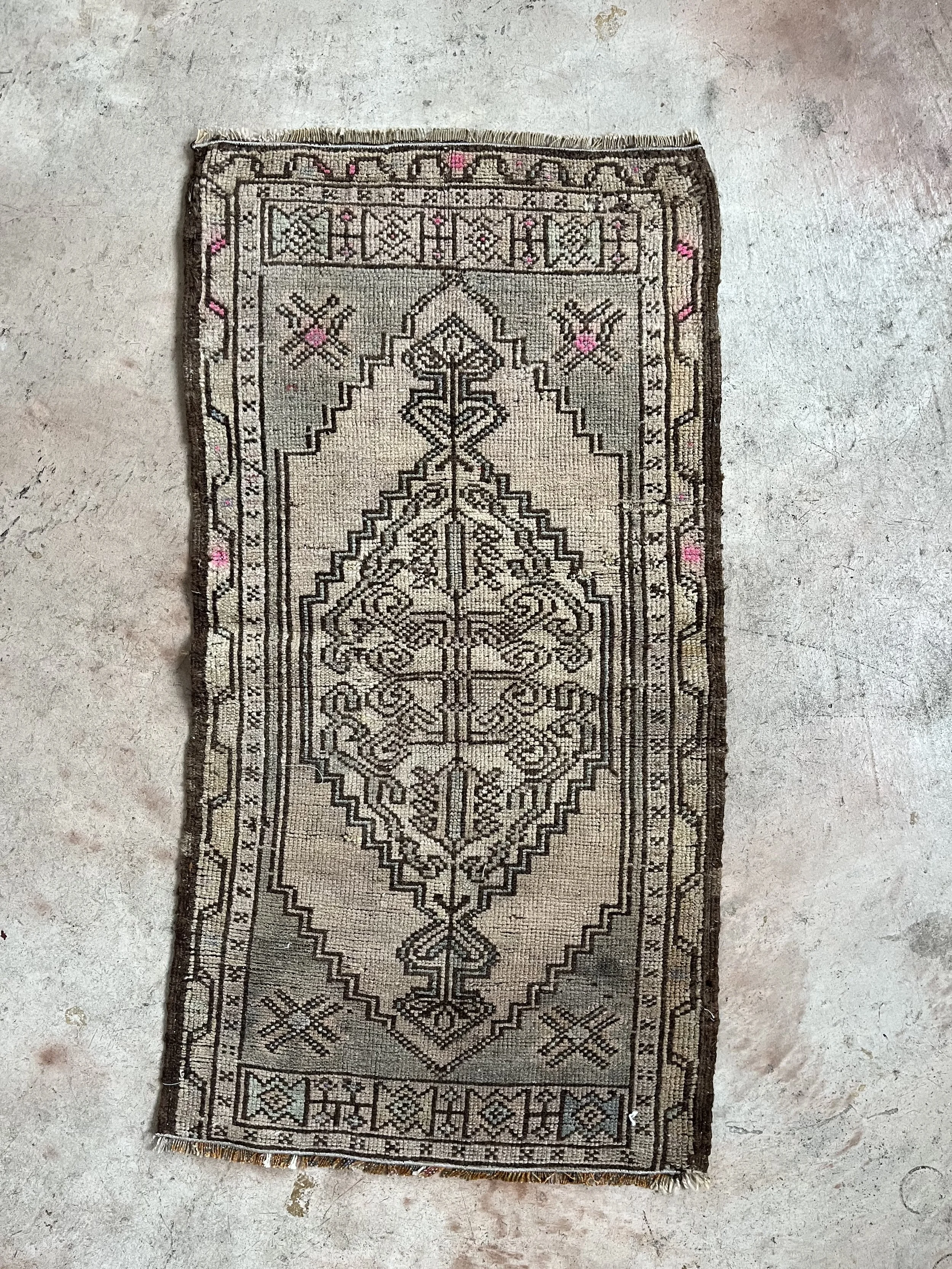 Vintage Wool Turkish Rug