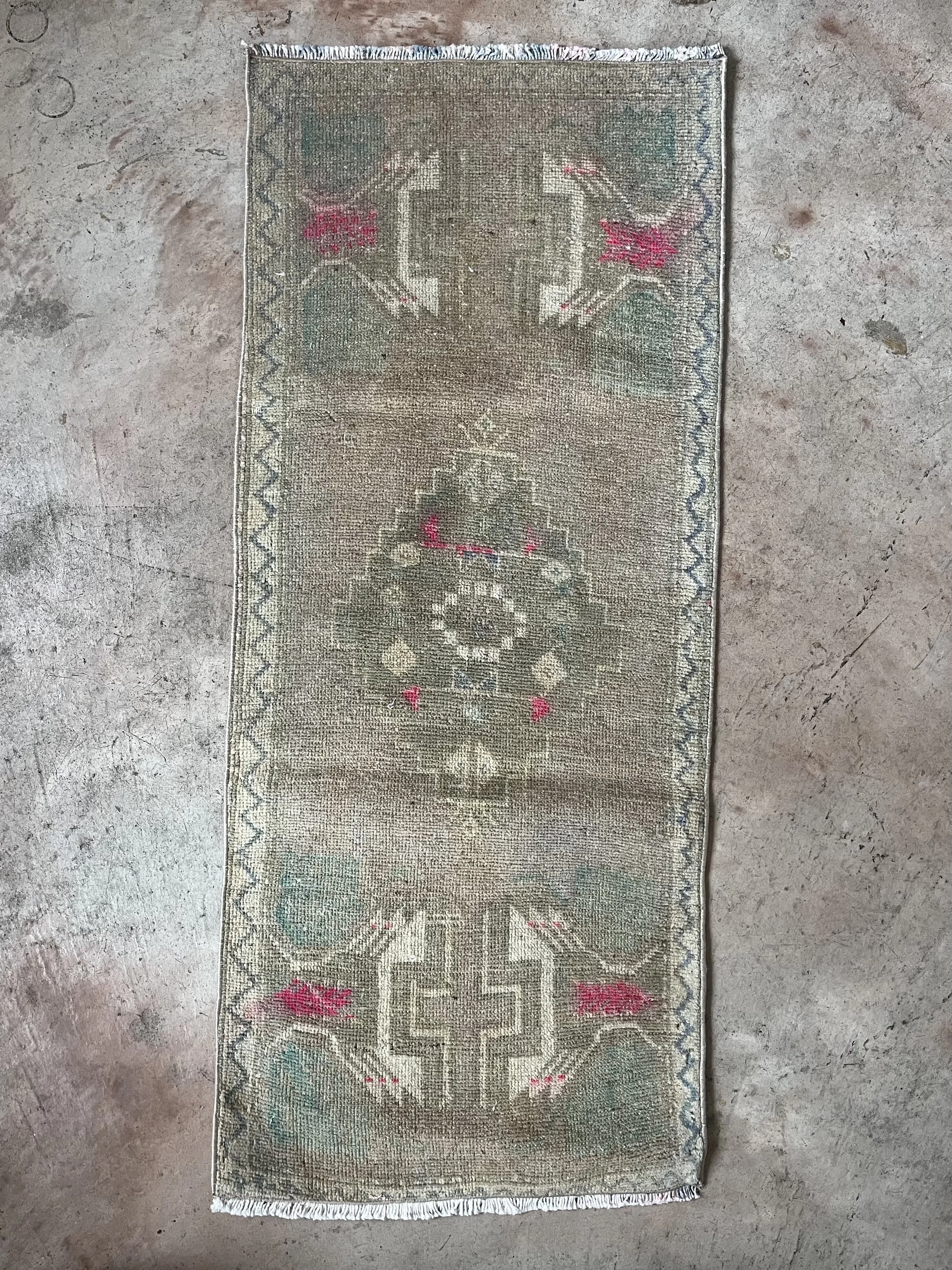 Vintage Wool Turkish Rug