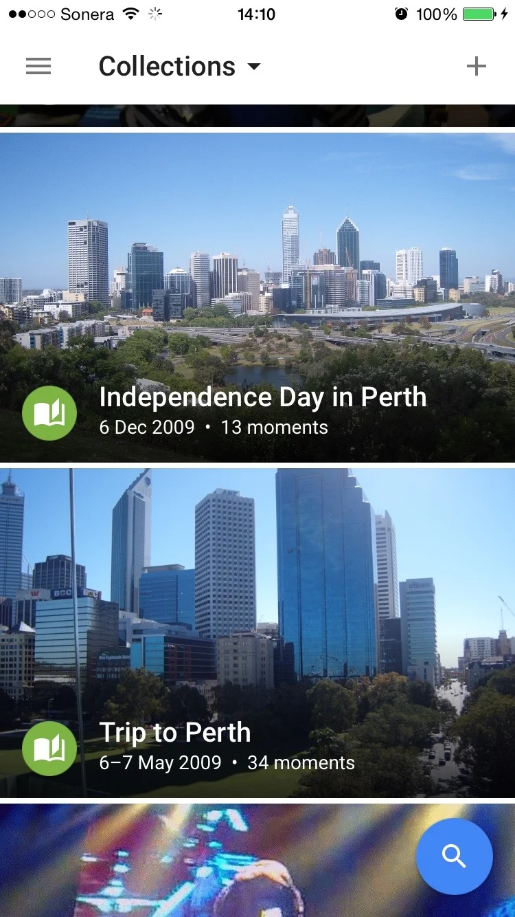 Collections based upon being in Perth, Australia - see, it knows I've been there.