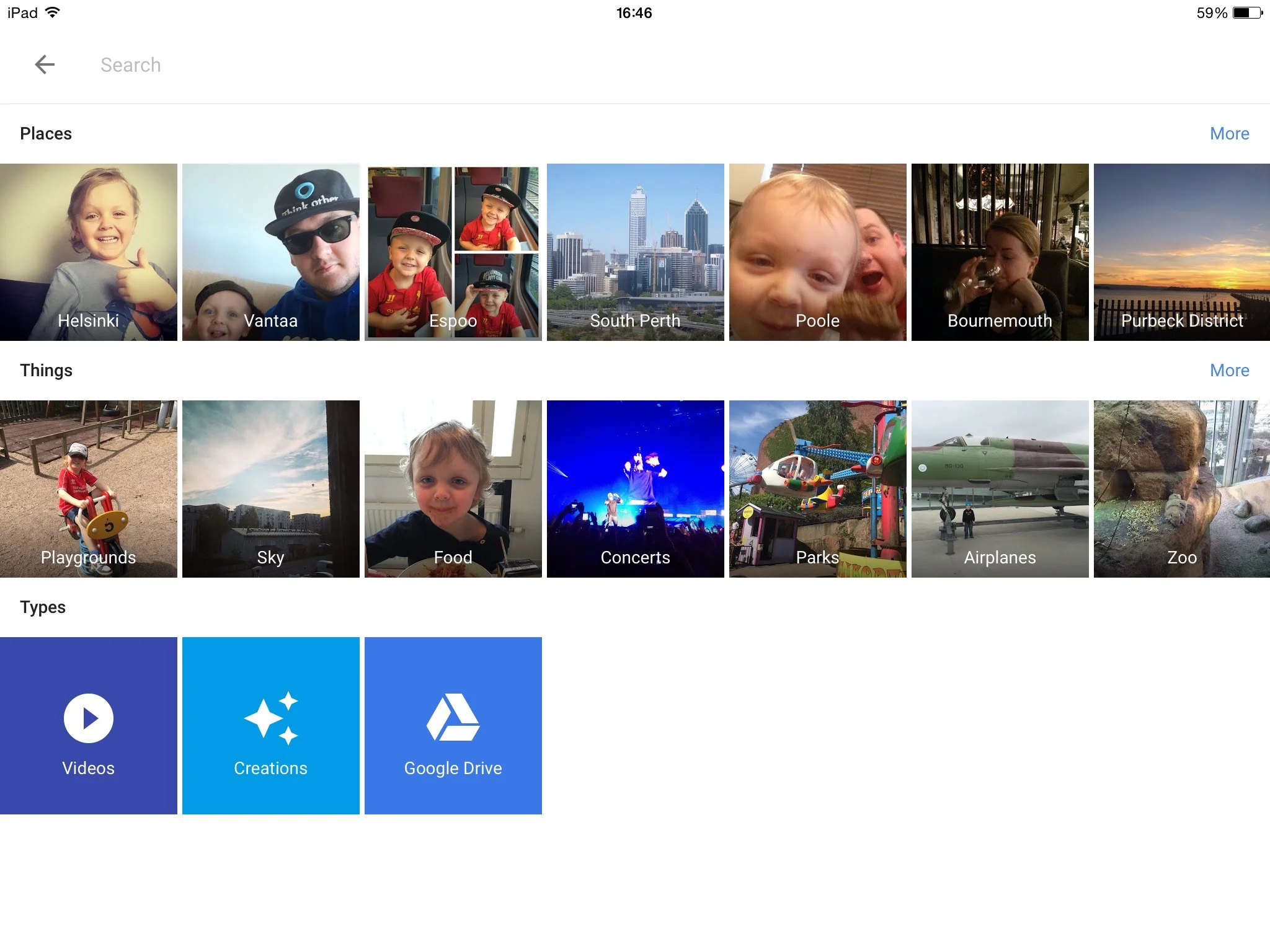 No 'people' or 'faces' recognised.