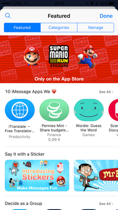 iMessage App Store