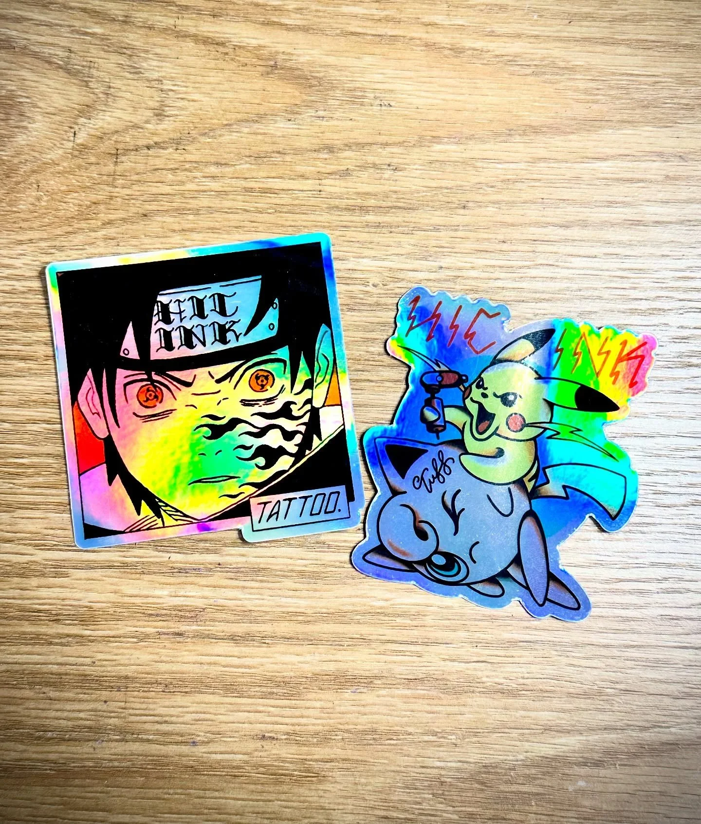 Come in for a tattoo and if you sit well the whole time, you&rsquo;ll receive a sticker! Good job pal! 

2 fun appropriations. Any sticker designs you&rsquo;d like to see from me? I&rsquo;m due for an update. 

#pokemon #pokemonsticker #naruto #narut