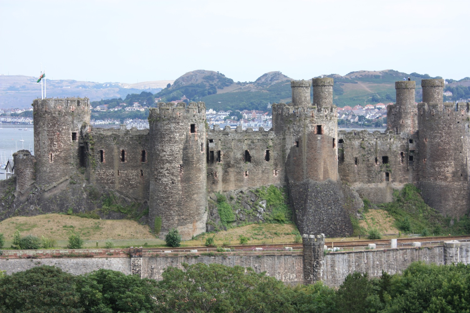 Deganwy, behind Conwy Castle
