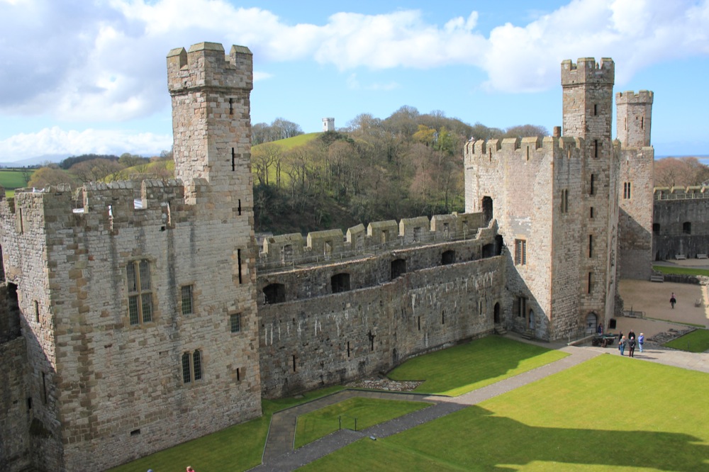 Black tower to Chamberlain Tower