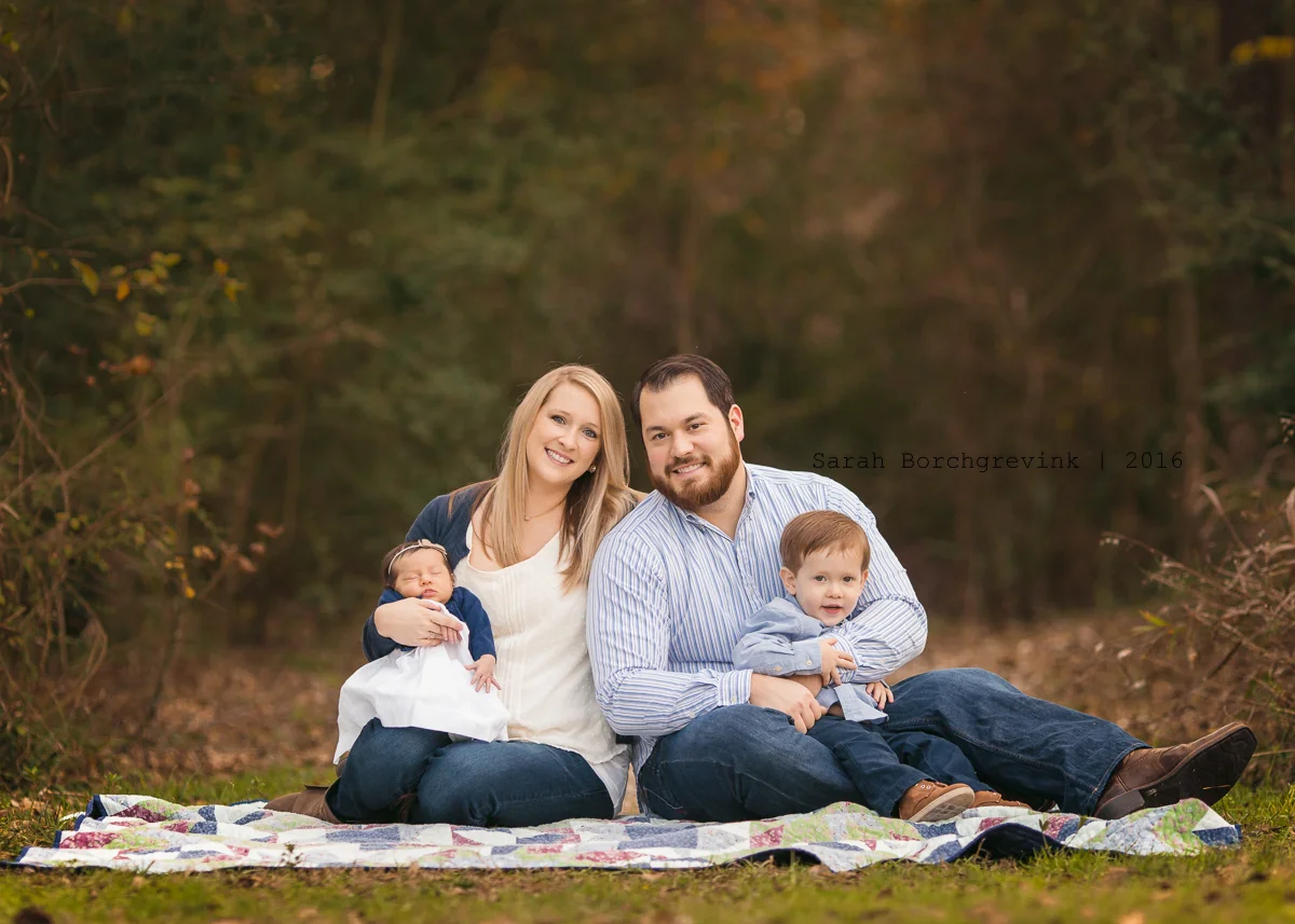 Updated Family Portraits with a newborn baby | Houston TX
