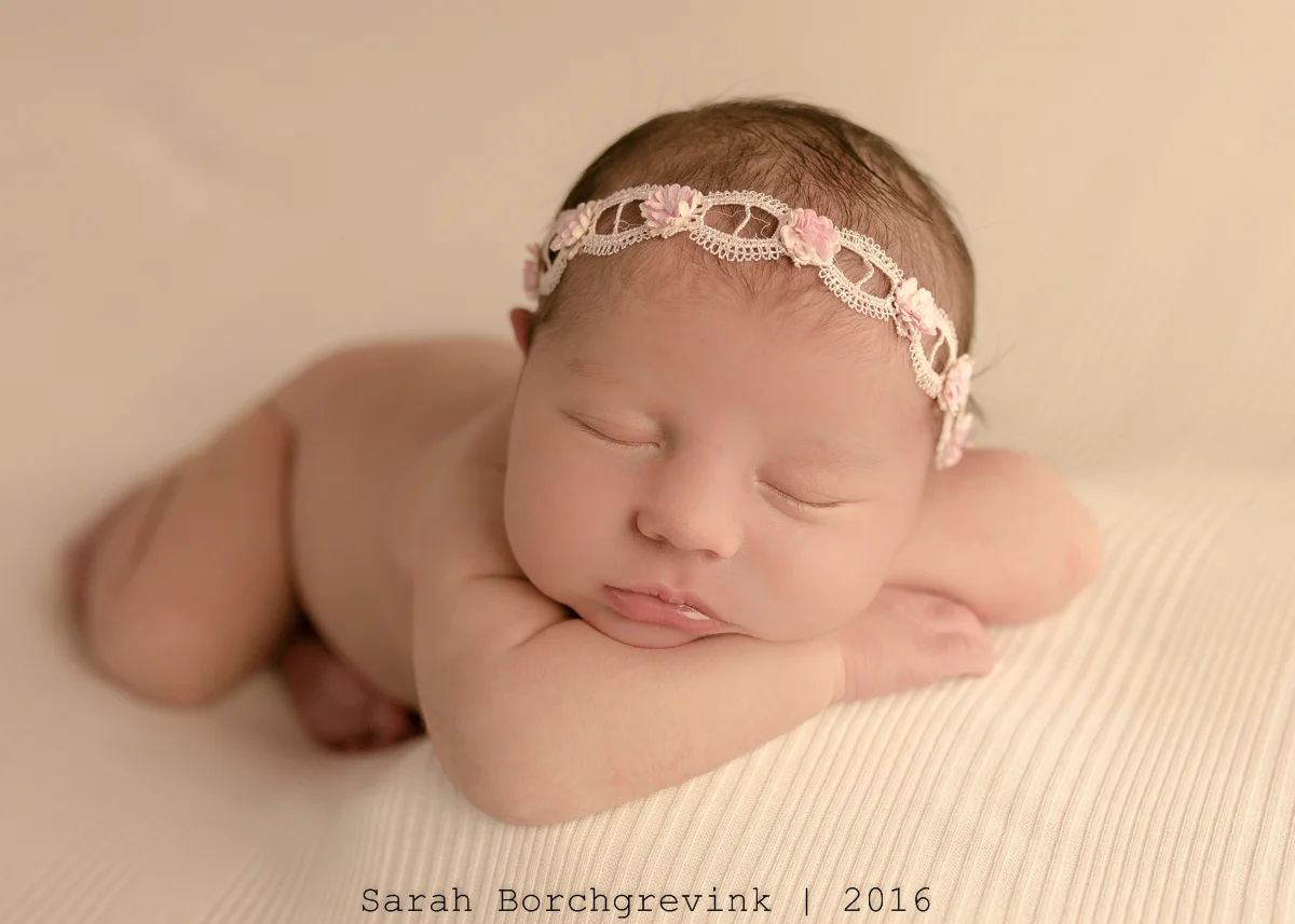 Baby Girl Samantha's Pink Newborn Session | Best Houston Newborn Photos