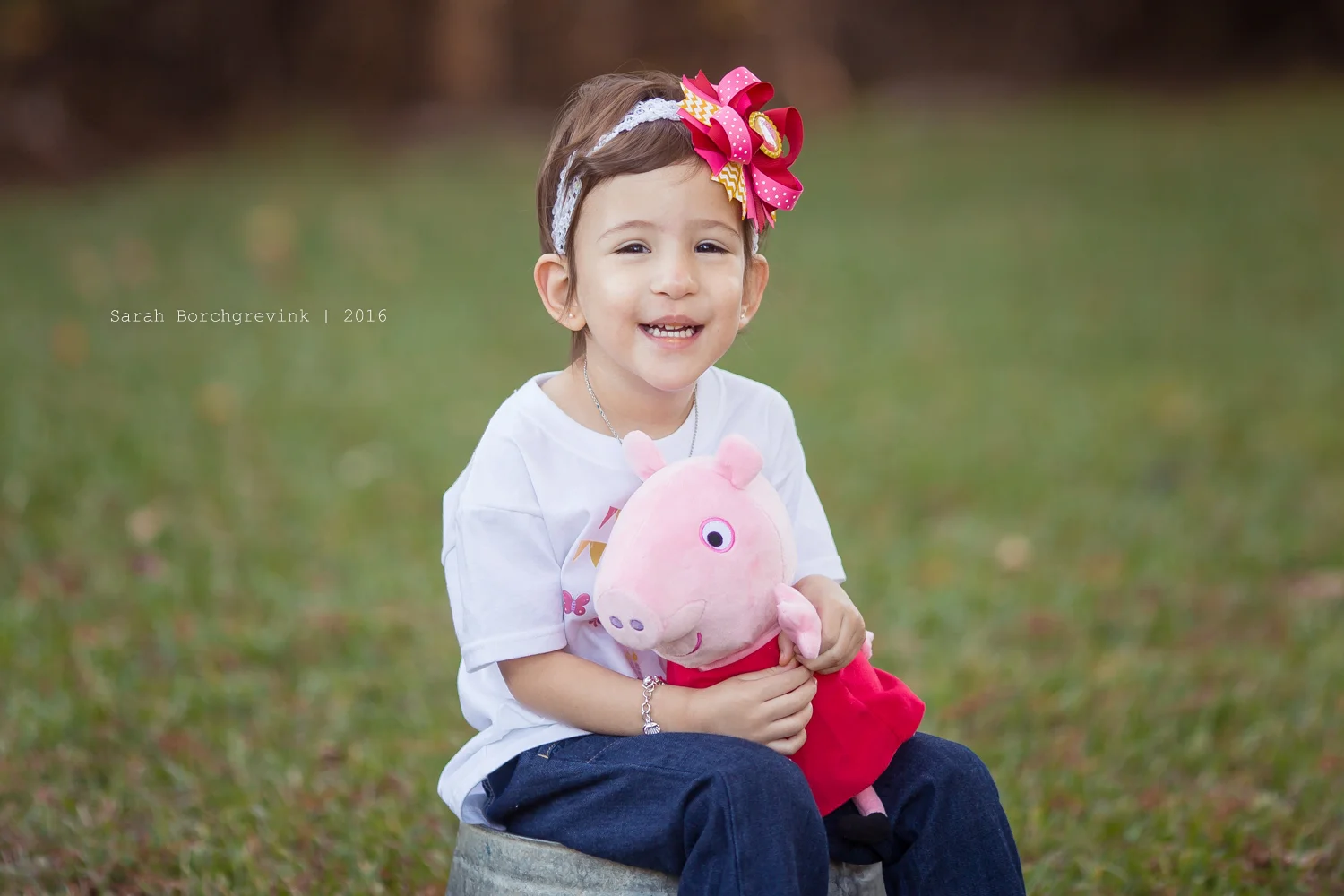 Kaitlyn's Peppa Pig Inspired 3rd Birthday Photo Shoot in The Woodlands