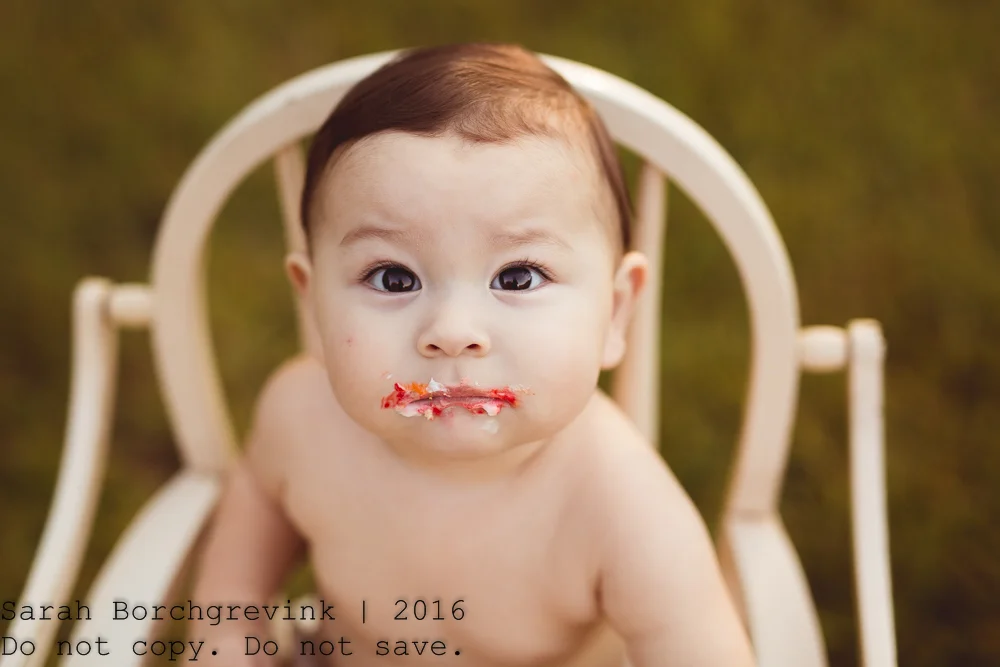 Eli's Turning One | Outdoor Cake Smash & First Birthday Sunrise Session