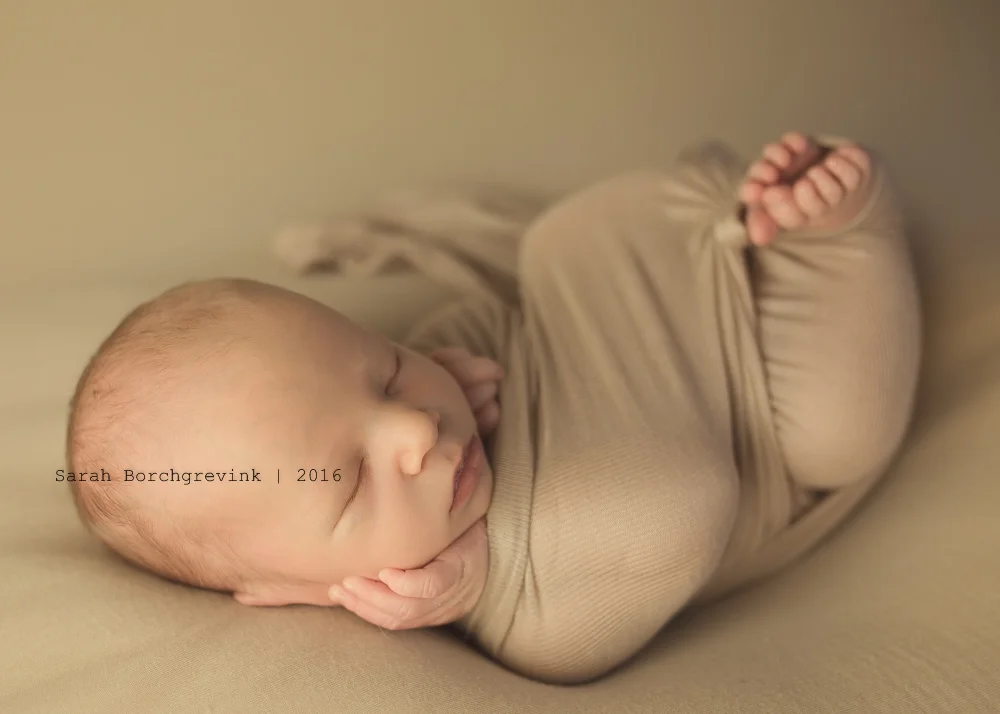 All Things Newborn, Muted and Neutral | Darling Wrapped Baby Session 