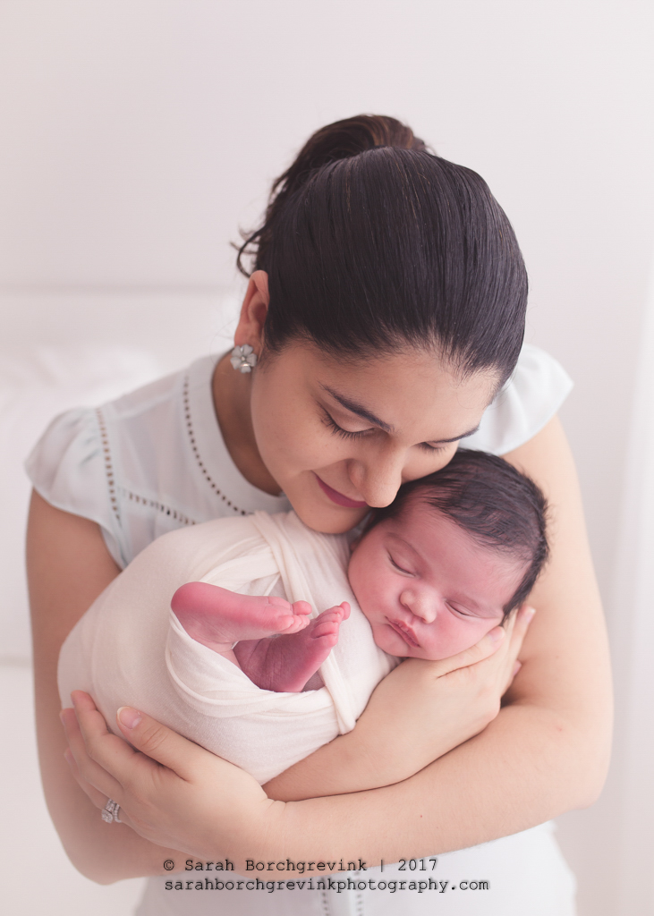 Mother and Son Newborn Photography Session Houston