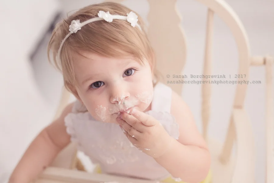Kate’s Vintage & Organic Cake Smash | Cypress TX Child Portraits