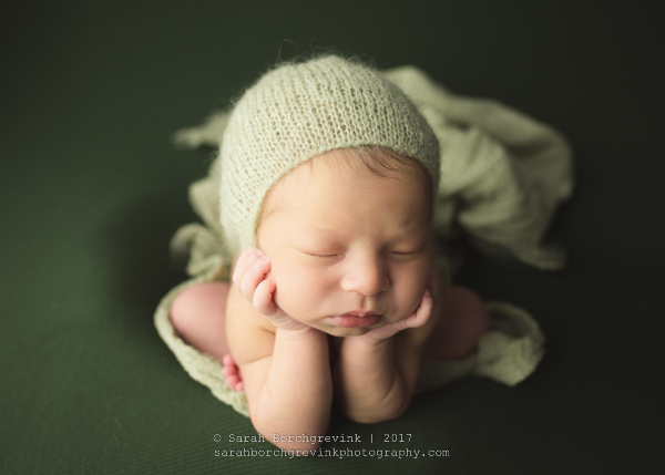 Houston Infant Photography | Colorful Newborn Session at 7 Days