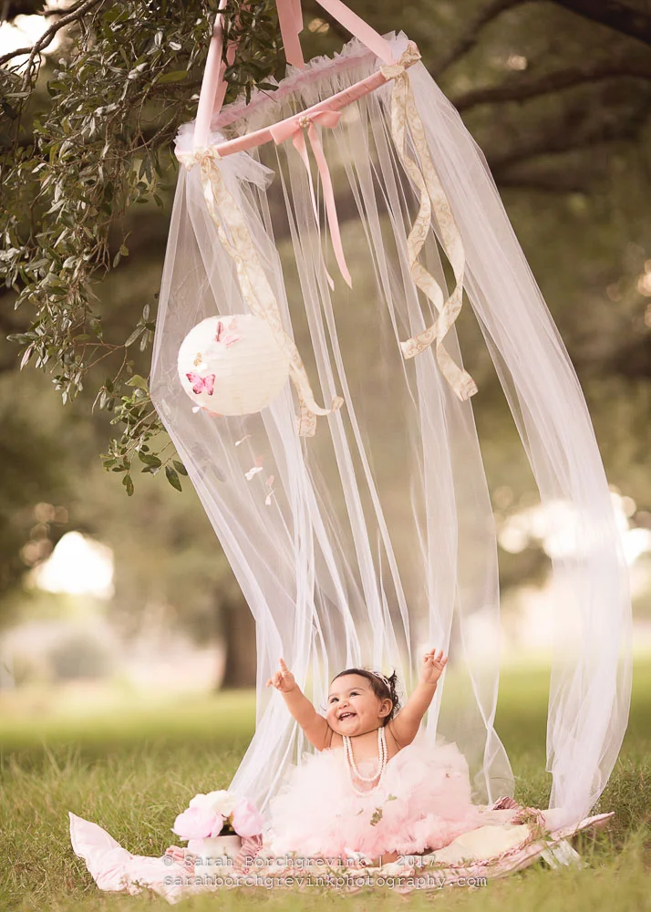 Whimsical & Shabby-Chic Birthday Photos | Houston Baby Photographer