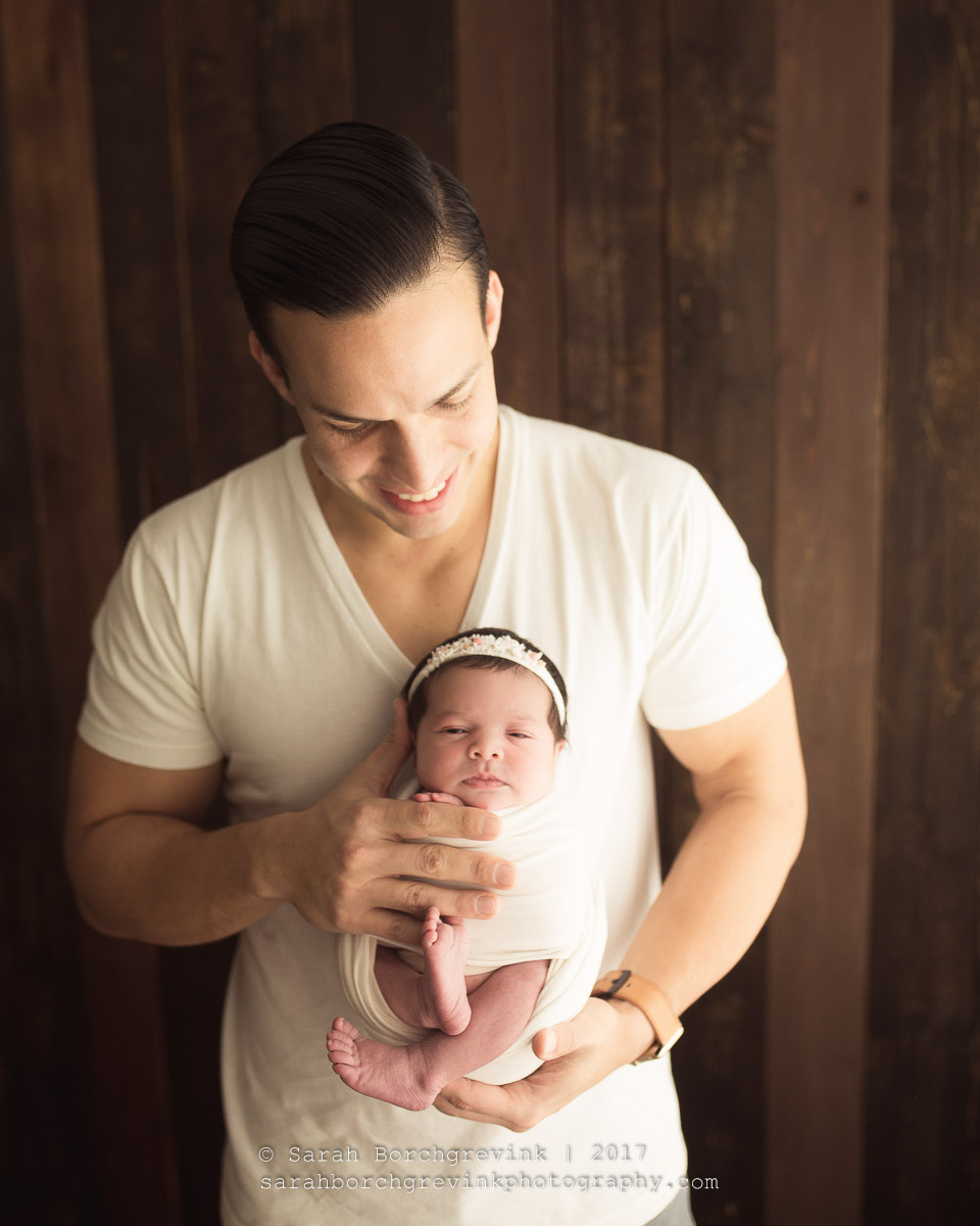 Father and Newborn Photography