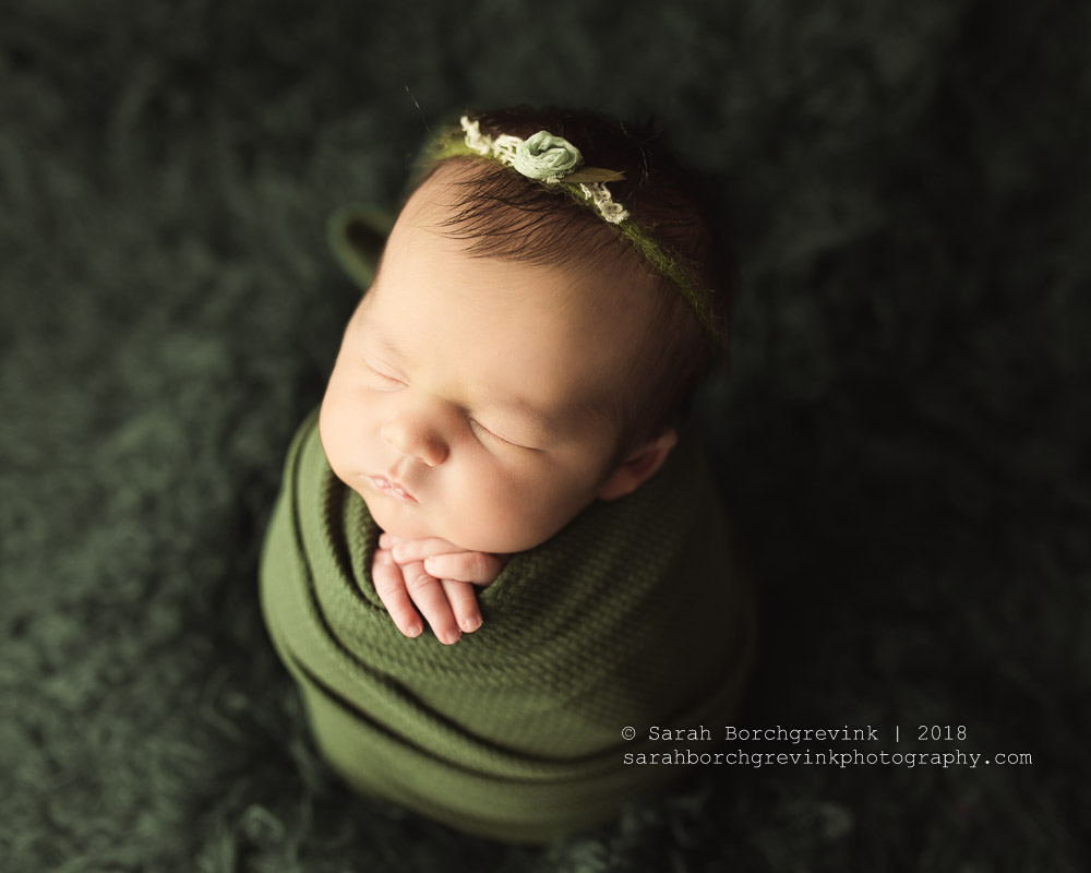 Newborn Potato sack wrapping 