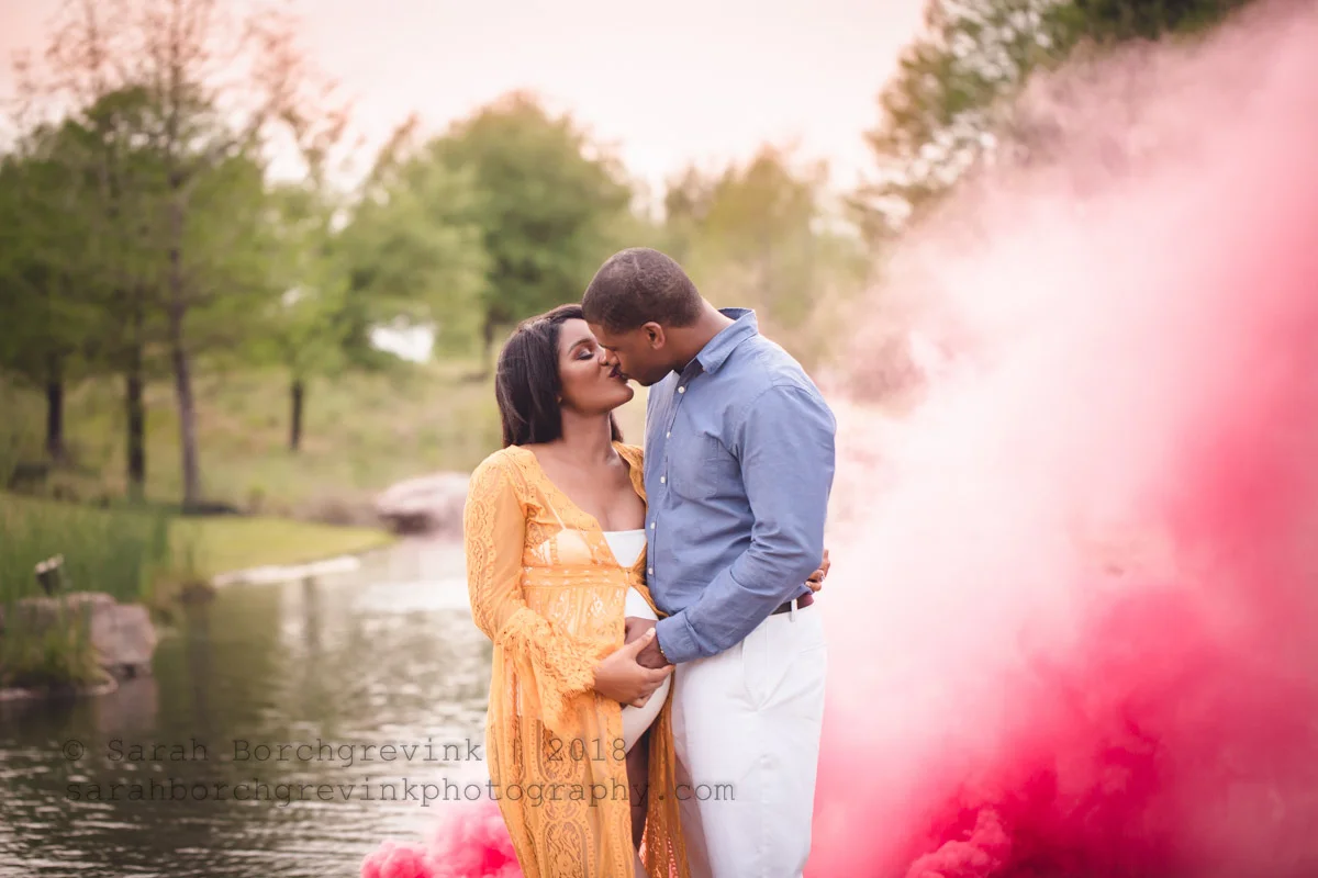 Importance of Trying Something New | Maternity Smoke Bomb Photos 