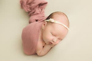 Taco or Womb Pose newborn photography