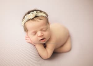 Lilac backdrop color for newborn girl