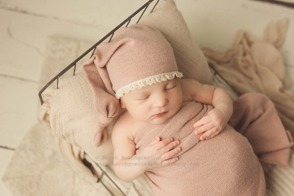 Vintage-inspired, timeless baby photography
