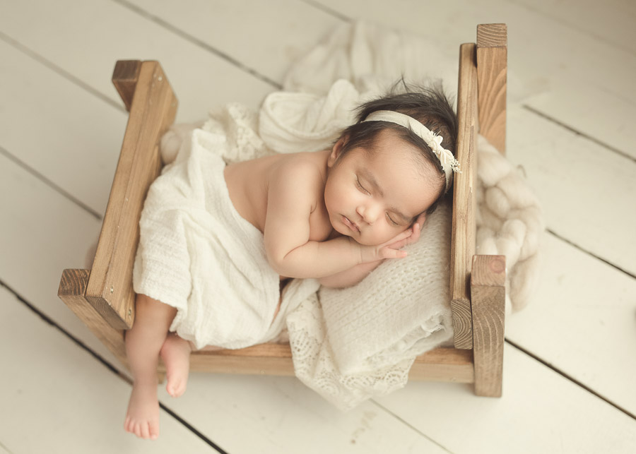 Newborn Baby Photography on Bed