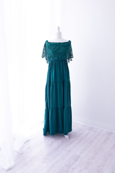 Gorgeous Ethereal Rich Green Gown