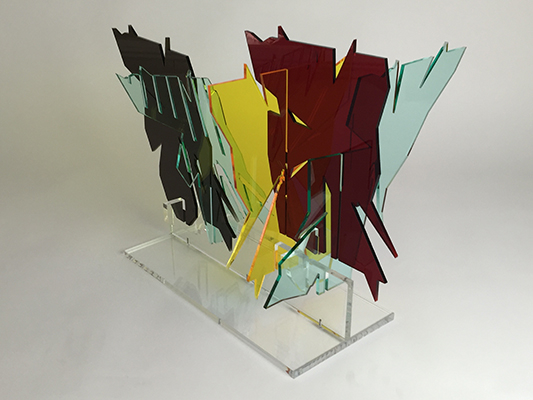 Shadow Skulpts , plexiglass, 28" x 21" x 20", 2015