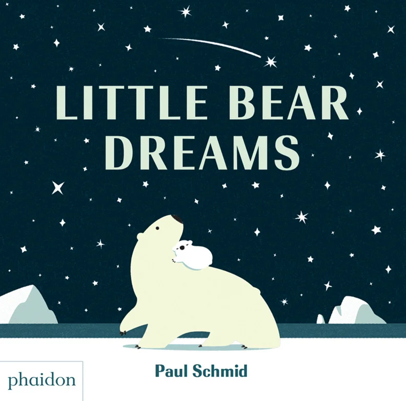 Coming October 1st, 2018! Of what do little bears dream? Bright snowflakes perhaps... Or dark starry nights. Hot chocolate... Cold pizza. Straight horizons... And curly moustaches. The idea of opposites is playfully and engagingly introduced across a stylishly illustrated story of a curious polar bear and her mama. Features delicately textured surfaces and artwork that is both contemporary and pleasingly retro