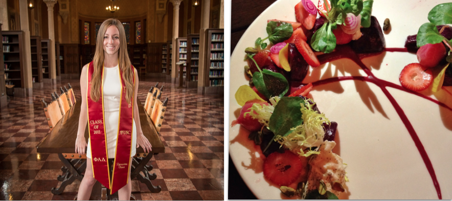 1. Grad Party - I am very proud of my beautiful and talented daughter Siena who graduated this summer from USC. Fight ON! Celebration dinner at Pearch LA-Very cool.