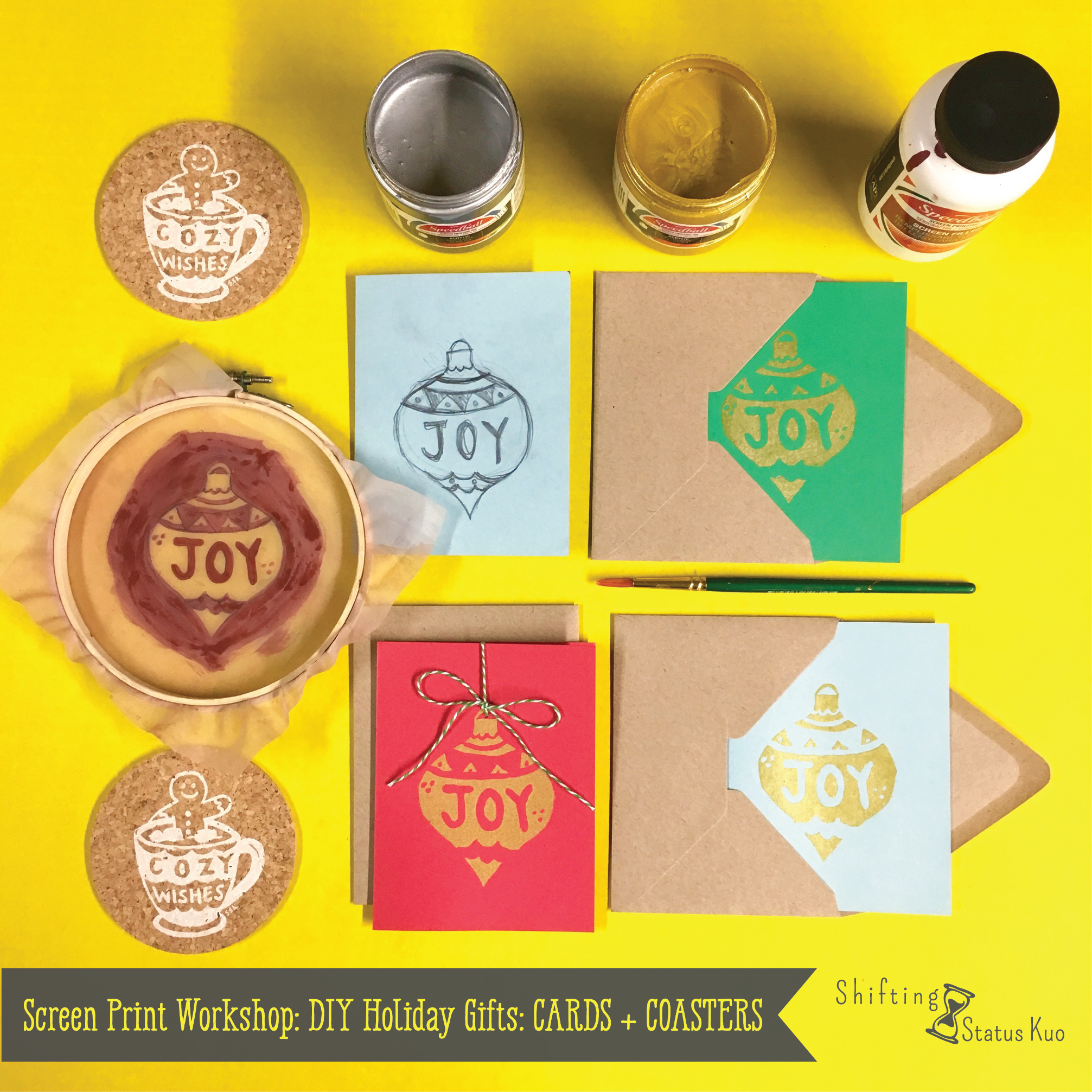 SCREEN PRINT WORKSHOP | diy holiday gifts
