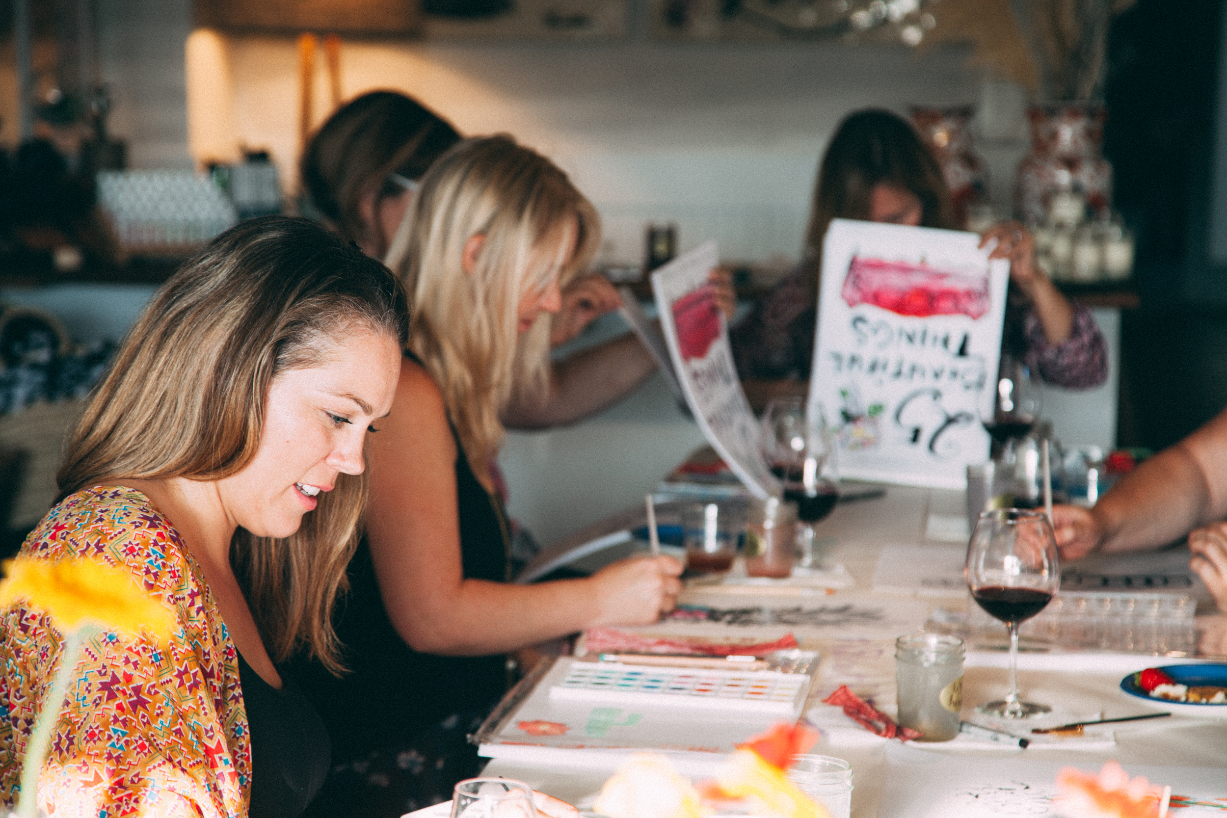 25 Beautiful Things Watercolor & Wine Workshop 