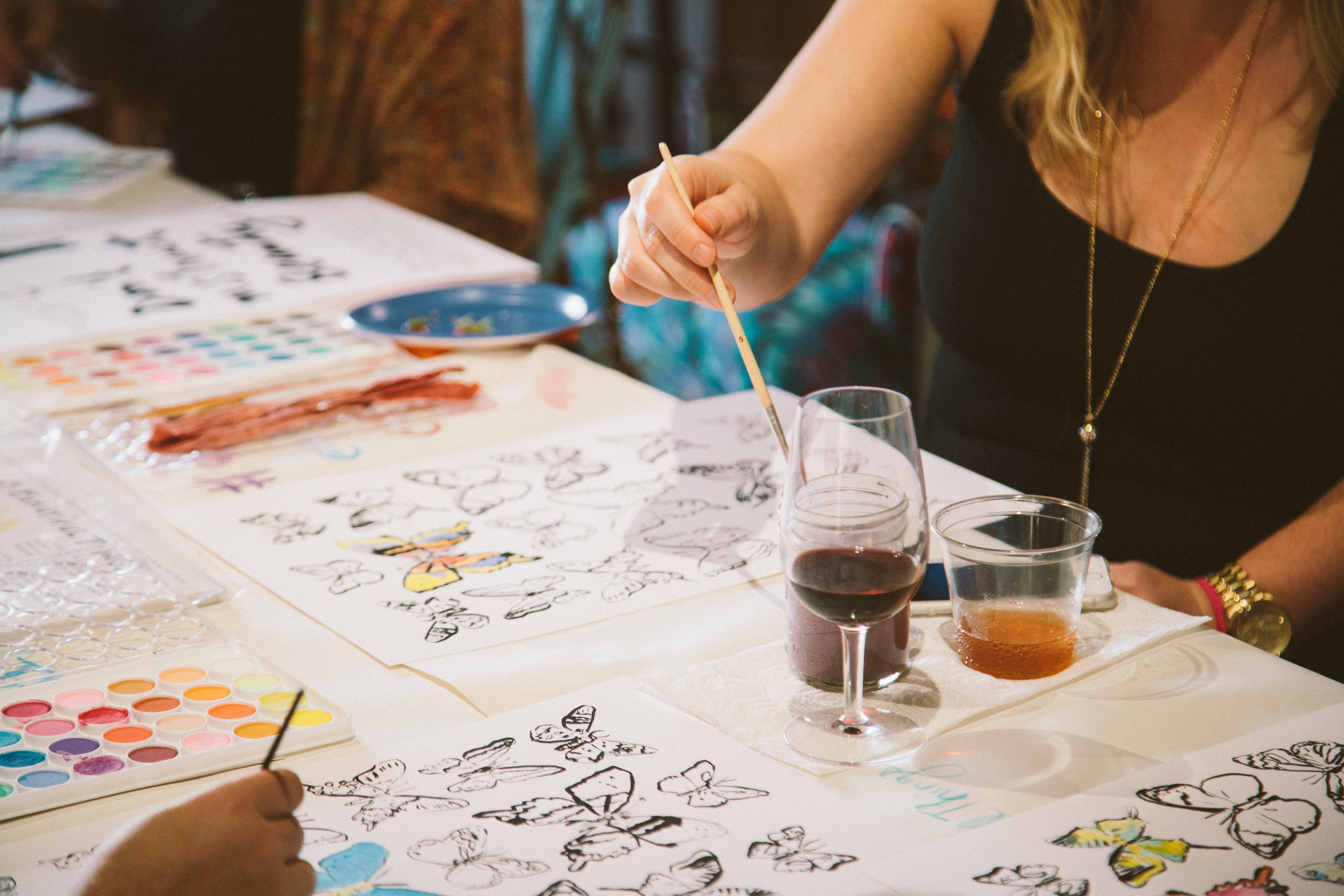 25 Beautiful Things Watercolor & Wine Workshop 
