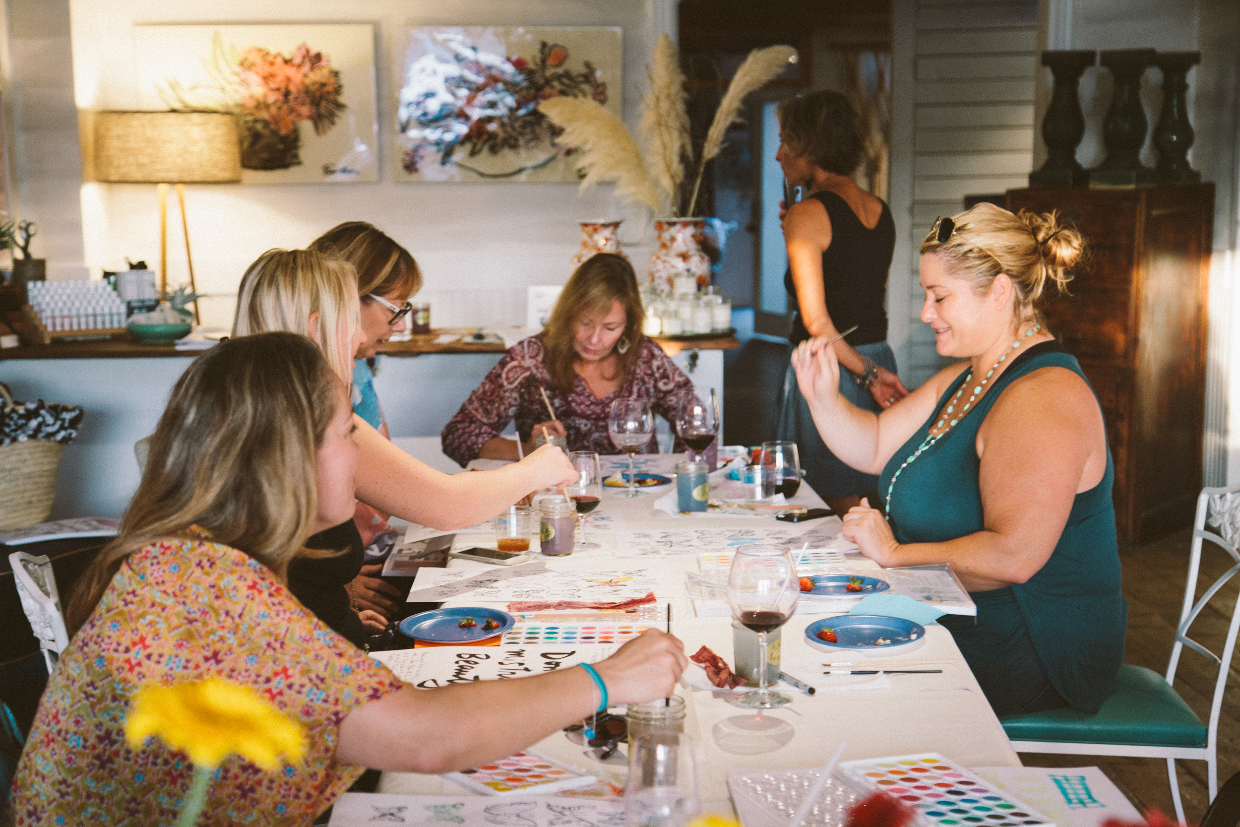 25 Beautiful Things Watercolor & Wine Workshop 