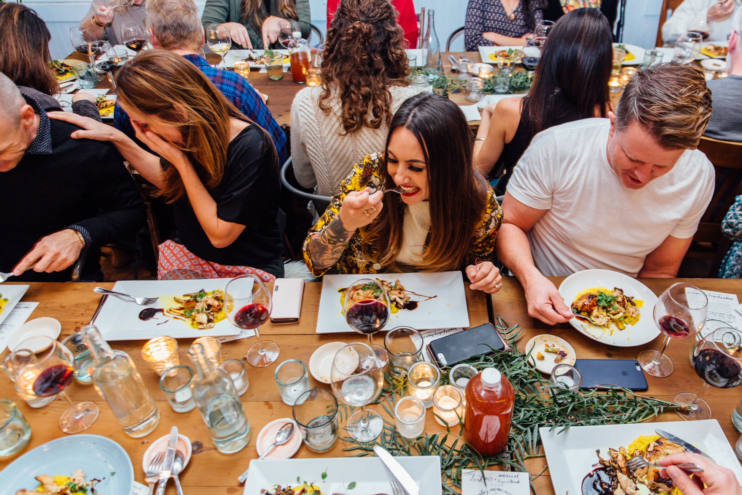 Lark Pop Up Dinner at SOURCED. Laguna Beach, CA. Photos by Kendal Riley