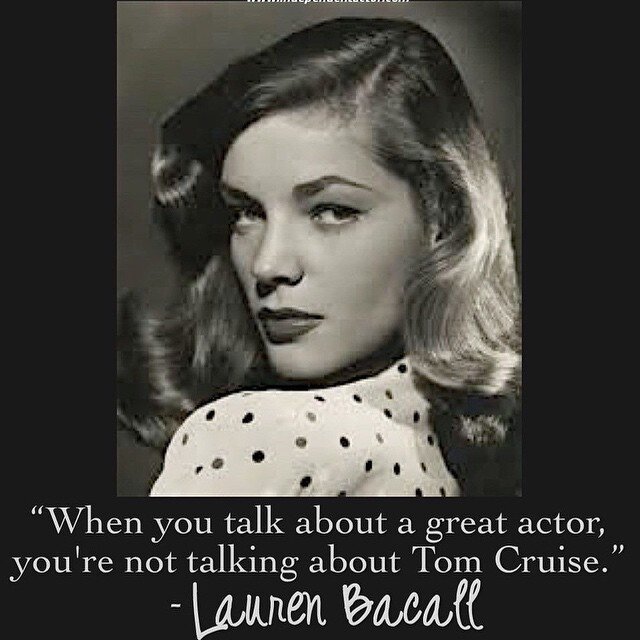 Lauren Bacall on Acting