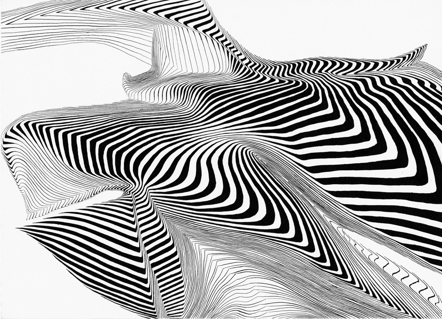     Ink on paper 11" x 15" 2014 