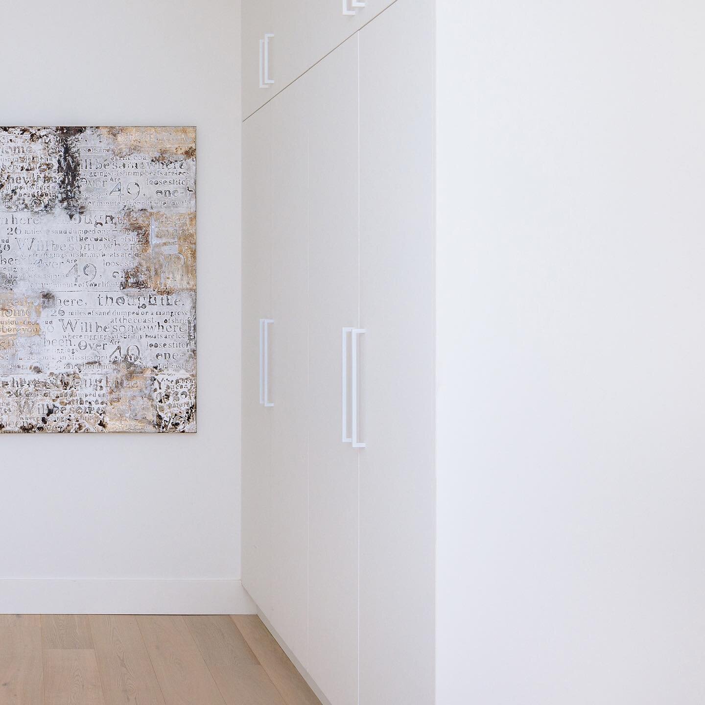 1 of 2 | don&rsquo;t you wish your pantry was this serene. There is just something about the white on white.
. 
We&rsquo;re loving this modern minimal colour scheme from our Kelowna project.  Tone on tone colour combinations are pretty popular these 