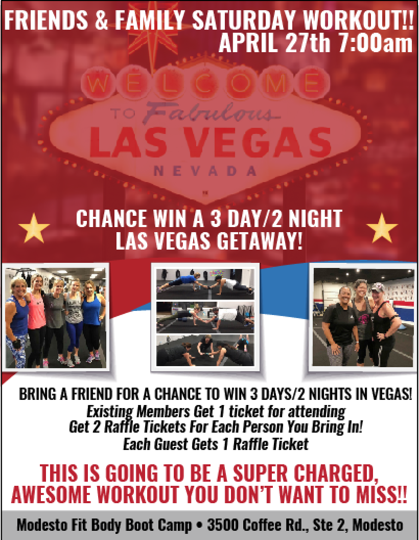 Modesto Fit Body Boot Camp Flyer