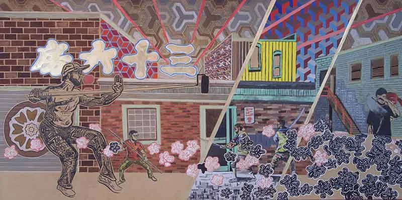 Thirty-Sixth Chamber, 24"x48", 2015