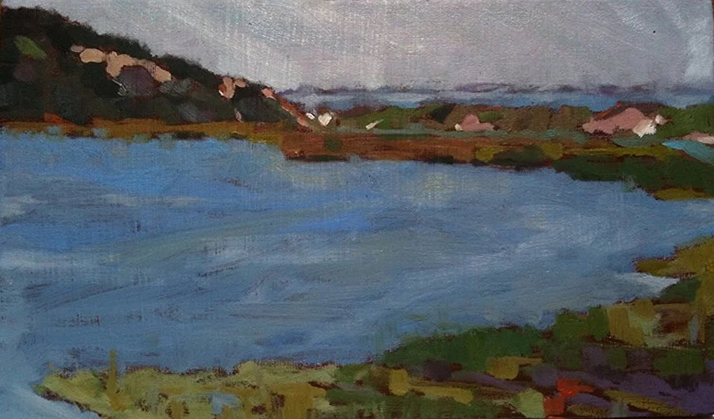 Great Island 1 7.5"x12.5" $750 framed