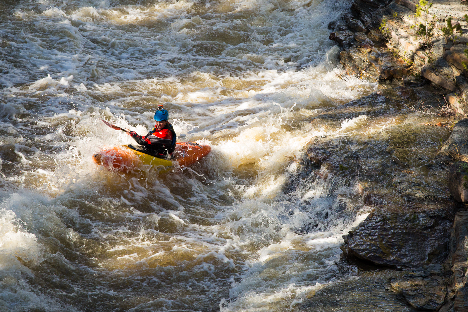 Whitewater Kayaking on the Upper Provo River in Utah