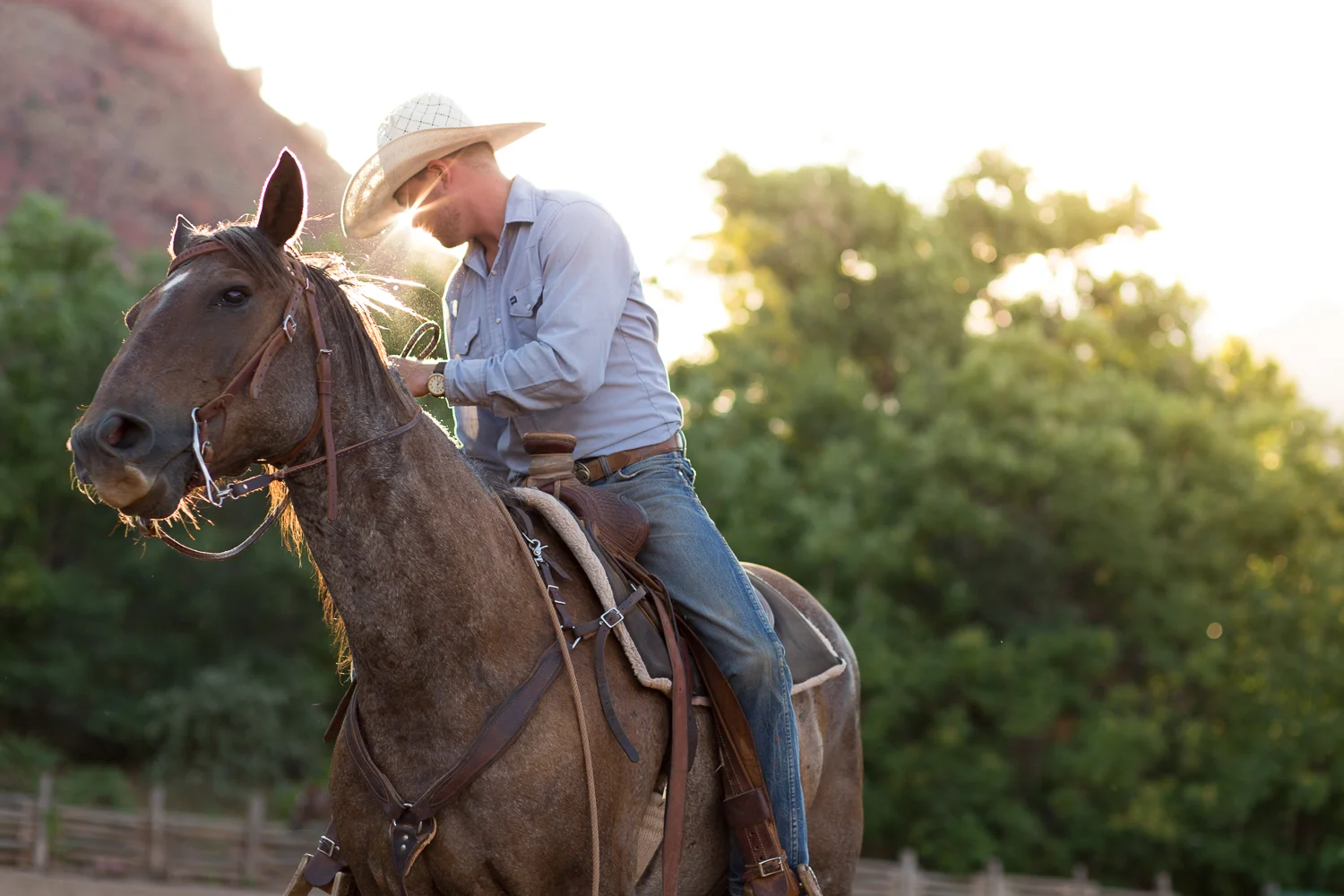 Cowboy Work at Red Cliffs Lodge in Castle Valley, Utah