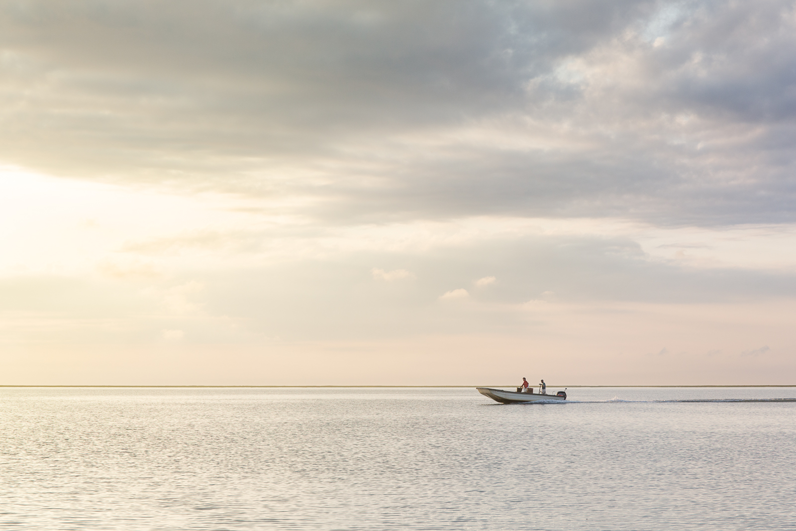 Wilson Cropp fishing in the Barrier Islands off the coast of Virginia's eastern shore