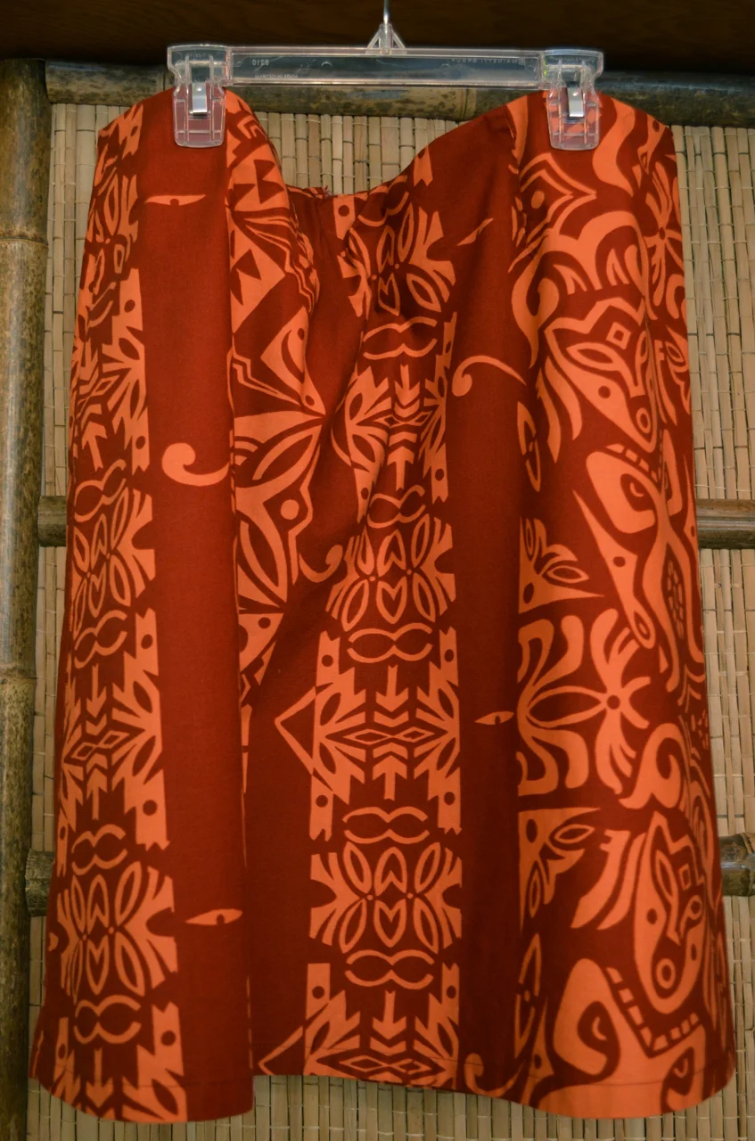 Tiki Skirt: red