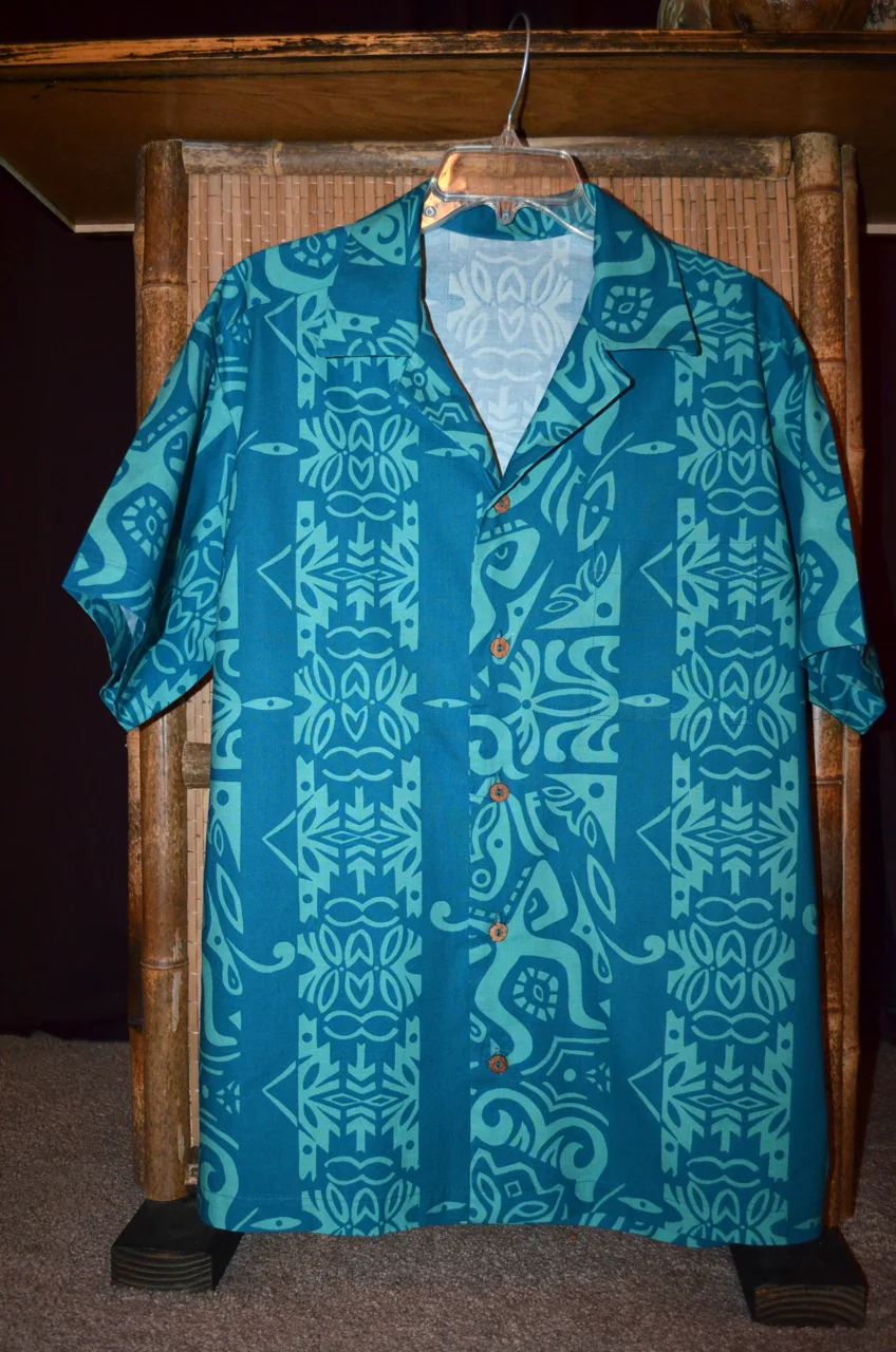 Blue Aloha shirt