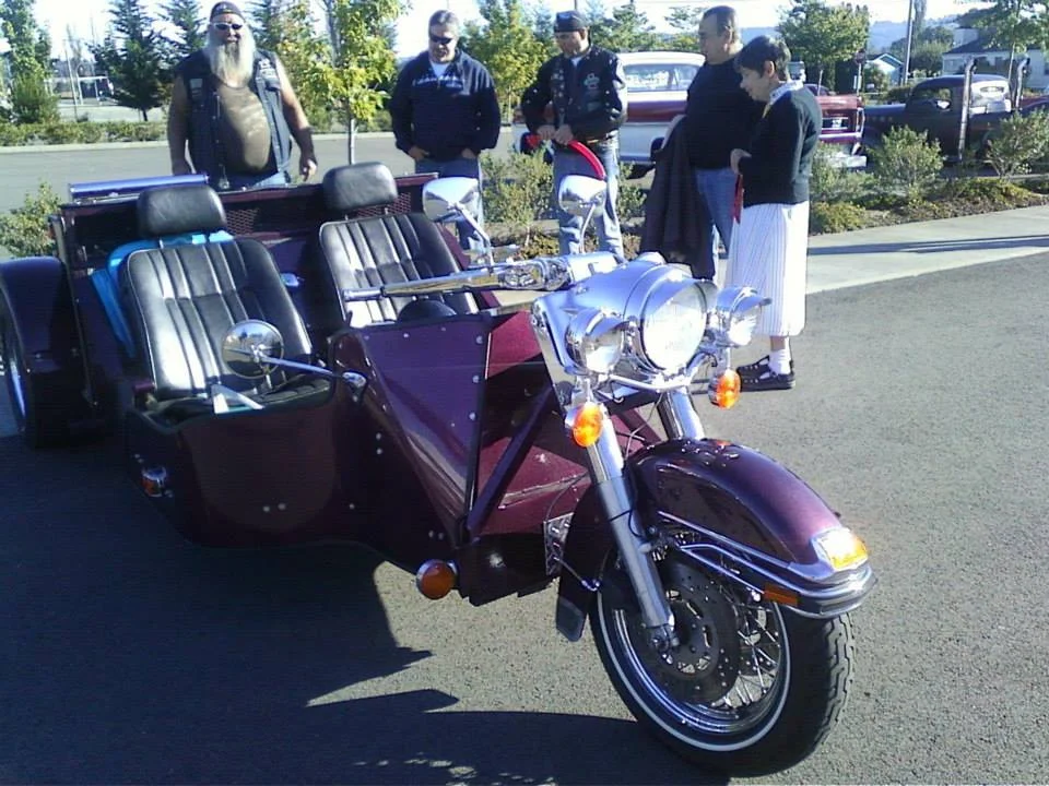 Curtis Ulrich's brother, Lanny brought his custom trike which won best vintage motorcycle.
